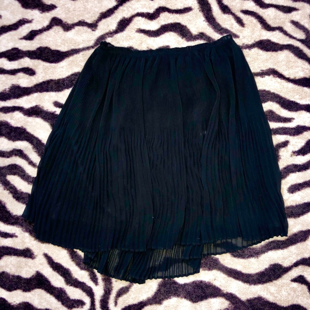 Black Accordian skirt